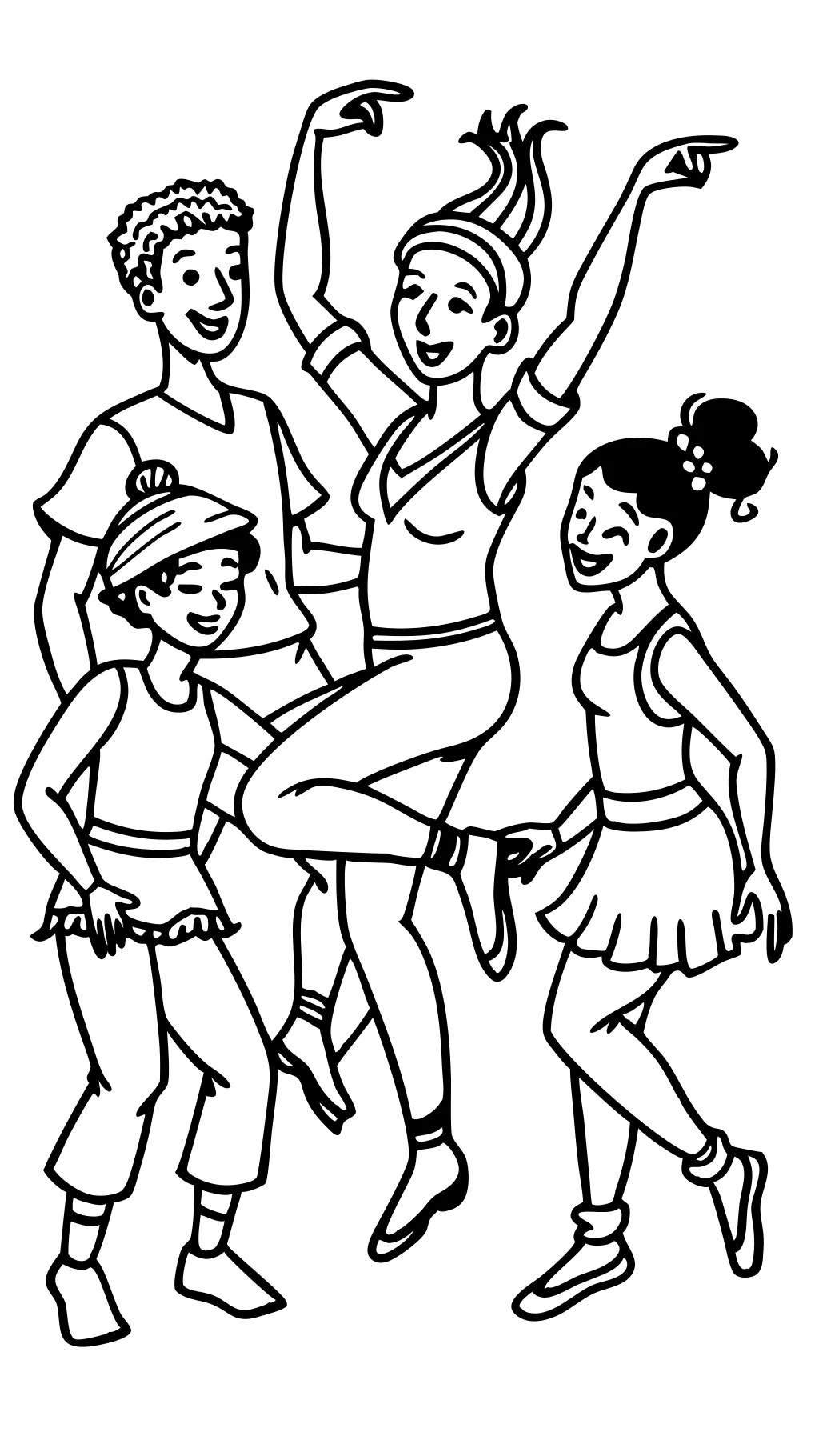 coloriages de danse